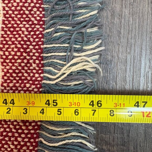 Vintage Noahs Ark Tapestry Blanket ‘And they came two by two’ 1994 fringed - Picture 6 of 9